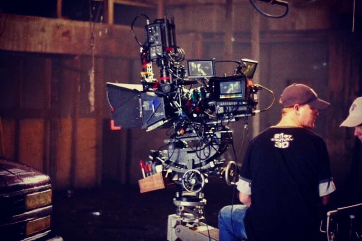 Camera rig on set